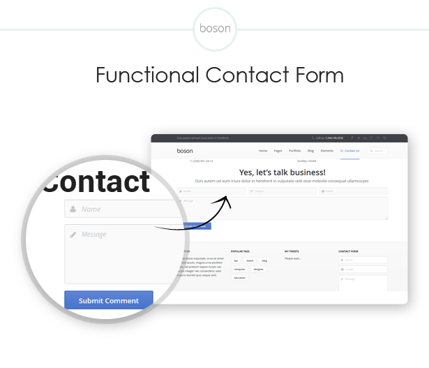 functional contact form