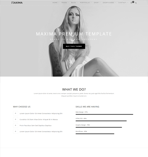 maxima free business html template